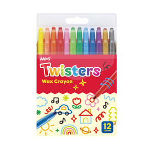 【韓國AMOS】12色旋轉蠟筆