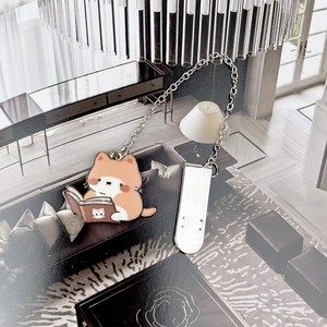 Cat Pendant Chain Bookmark