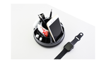 【O-Life】Semi-circular rotating storage box - black and white, , large