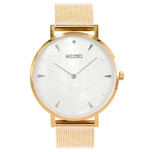 [MEDOTA] THETIS collection minimalist shell ladies watch-Silver&Gold / SE-8505