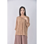 (XL) yi hie棉質圓領黃色長袖上衣二手衣, , large