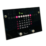[生活裡的笑容設計股份有限公司]O'day分得出週六日‧萬年桌曆 | 手機支架款 -黑色周日起始款, , large