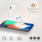 E-BOOKS SS48 經典款真無線藍牙5.3耳機 高音質立體聲 防水IPX4 通話音樂一體, , large