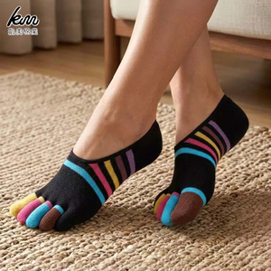 凱美棉業｜MIT台灣製 抗菌除臭 純棉挖空隱形 五趾襪