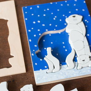 [eguchi co,. Ltd.] eguchitoys  Animal Puzzle Polar Bear