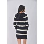 (S) euro como質感羊毛連帽V領藍色長袖上衣二手衣, , large