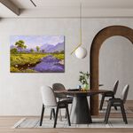 【御畫房】盛夏美景 國家一級畫師手繪油畫60×90cm(VF-75), , large