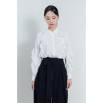 AVVJOY浪漫荷葉滾邊襯衫｜甜美與氣質的完美融合, , large