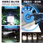 2-in-1 Solar Camping Light / White / 1 Unit, , large
