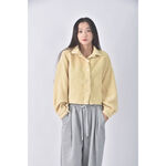 (2XL) 落肩黃色外套二手衣, , large