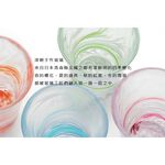 日本津輕  手作玻璃碗 藍色 綠色彩潤蓮花缽 11.3cm 金益合玻璃器皿, , large