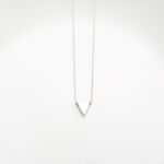 【Angel & Me】Simple Triangle s925 sterling silver necklace Birthday gift, , large