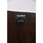 (S) pull bear高腰寬版棕色長褲二手衣, , large