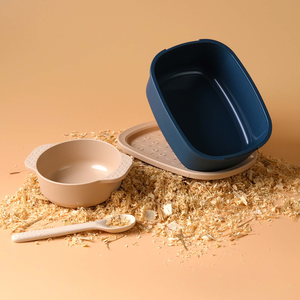 re-ing Natural Bamboo Fiber Lunch Box Set-Blue