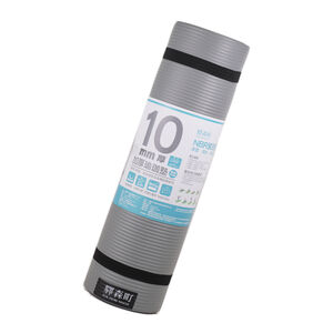 驛森町NBR瑜珈運動墊10mm-粉/灰(顏色隨機出貨)