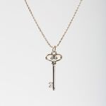 【Angel & Me】Heart key s925 sterling silver necklace Valentine Day gift, , large