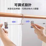 三入 止滑褲夾 不鏽鋼褲夾 防滑褲架 衣架 馬卡龍色 止滑褲夾【Ho覓好物】防滑衣架 裙褲架 衣褲夾 裙夾 YDX267, , large