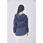 (S) likim質感棉質連帽藍色長袖上衣二手衣, , large