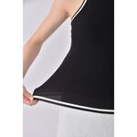 (S) mayuki質感削肩黑色上衣二手衣, , large