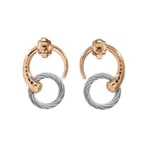 CHARRIOL 夏利豪 INFINITY ZEN 鋼索耳環 送禮推薦 03-102-1232-0