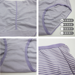 大尺碼橫條包臀高腰女內褲-8758-XL-3件, , large