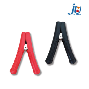 Encased battery clip  red