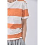 (S) uniqlo質感棉質純棉橘色短袖上衣二手衣, , large
