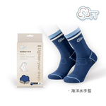 【SOFT】Light Compression socks-classic black and white, , large