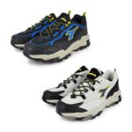 DIADORA迪亞多那 防潑水戶外男鞋 男運動鞋 登山鞋 越野鞋 寬楦 高腳背 輕量 吸震 散熱 耐磨 防滑 黑 灰黑, , large