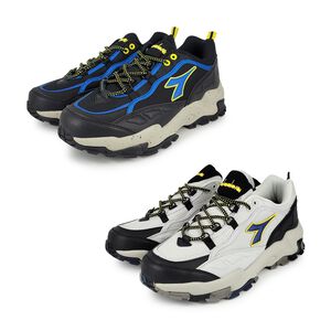 DIADORA迪亞多那 防潑水戶外男鞋 男運動鞋 登山鞋 越野鞋 寬楦 高腳背 輕量 吸震 散熱 耐磨 防滑 黑 灰黑