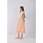 (S) seoul mate質感假兩件杏色洋裝二手衣, , large