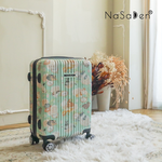 NaSaDen [Green Rabbits]26" Checked Zipper Luggage, , large