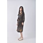 (S) 黑色綁帶洋裝二手衣, , large