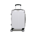 【Alldma鷗德馬】20吋熱銷款拉鏈登機箱Z2S-白色(贈保護套C2+B2棋盤束帶+多功能海關鎖), , large