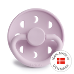 FRIGG Moon Phase - Round Silicone Pacifier - Soft lilac - Size 2, , large