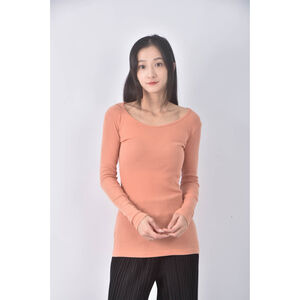 (S) 【又又私服】lulu s素面橘色長袖上衣二手衣