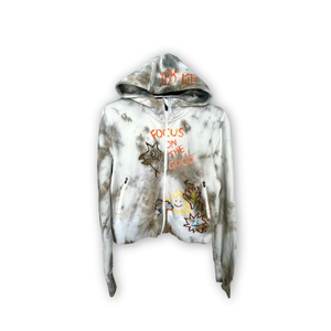  Forest style short fit jacket - white brown
