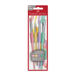 【Faber-Castell】輝柏 甜筒 水彩筆 4支入 淡彩系 /卡 481620, , large
