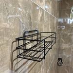 [熊好貼國際]高瓶罐架 304不鏽鋼 黑色PE粉體塗裝 無痕掛勾掛鉤凹凸紋路粗糙可貼(超黏貼) 置物架 層架 瓶罐架, , large