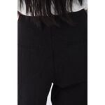 (4XL（含）以上) good logo高腰丹寧牛仔質感素面黑色長褲二手衣, , large