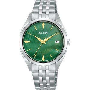 ALBA 雅柏 松綠色珍珠貝女錶-32mm AG8P37X1/VJ32-X345G