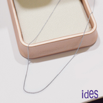 [ides愛蒂思] 義大利14K白金16吋項鍊鎖骨鍊（圈圈鍊-T1）, , large