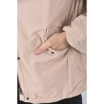 (M) earth music ecology質感棉質風衣杏色外套二手衣, , large