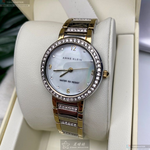 [星晴錶業]AnneKlein手錶,28mm,AN00631銀色錶面銀錶殼金銀相間精鋼錶帶款, , large