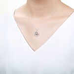 【Angel & Me】Moon Owl s925 sterling silver necklace Valentine Day Birthday gift, , large