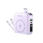 【Timo】Safe 安全防爆電芯多功能磁吸固態行動電源 12000mAh - 丁香紫, , large