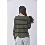 (XL) untitled條紋綠色長袖上衣二手衣, , large
