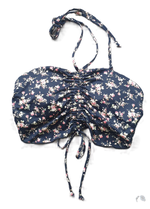 QXHEE.T. 台灣製．前中抽皺蝴蝶造型綁帶後釦泳裝QX-H426a 琥珀棕L, , large