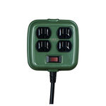 1 open 4 plug extension cord/3P 15A 6 ft, , large