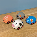 Pull Bcak Car Toy Cow, , large